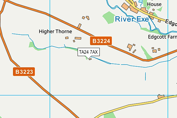 TA24 7AX map - OS VectorMap District (Ordnance Survey)