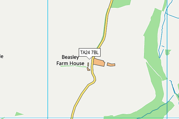 TA24 7BL map - OS VectorMap District (Ordnance Survey)