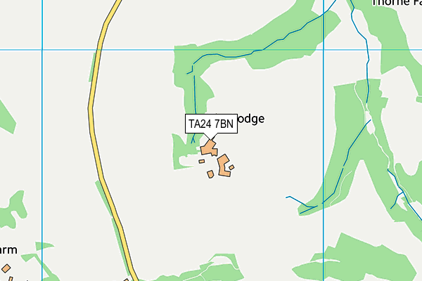 TA24 7BN map - OS VectorMap District (Ordnance Survey)