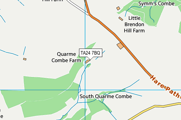 TA24 7BQ map - OS VectorMap District (Ordnance Survey)