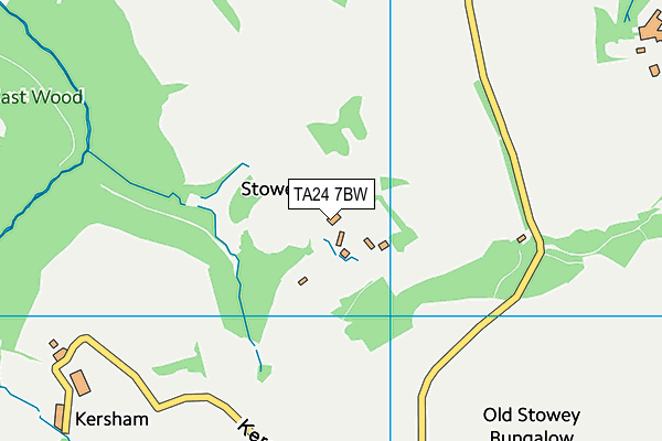 TA24 7BW map - OS VectorMap District (Ordnance Survey)