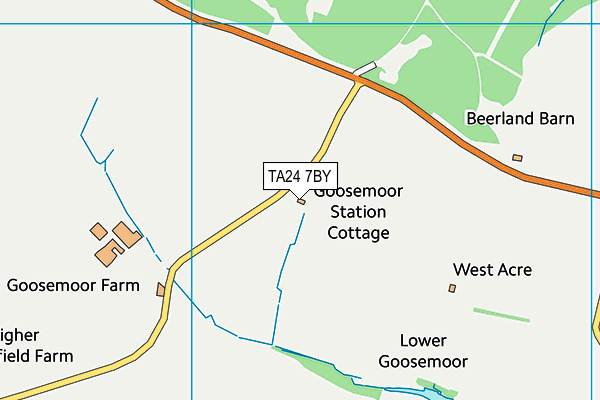 TA24 7BY map - OS VectorMap District (Ordnance Survey)