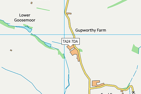 TA24 7DA map - OS VectorMap District (Ordnance Survey)