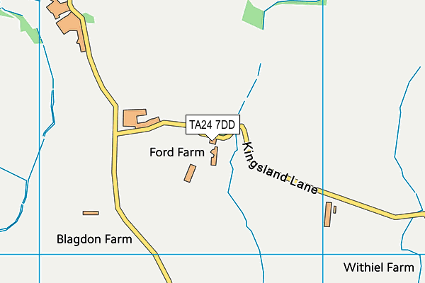 TA24 7DD map - OS VectorMap District (Ordnance Survey)