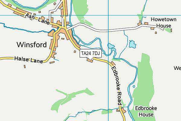 TA24 7DJ map - OS VectorMap District (Ordnance Survey)