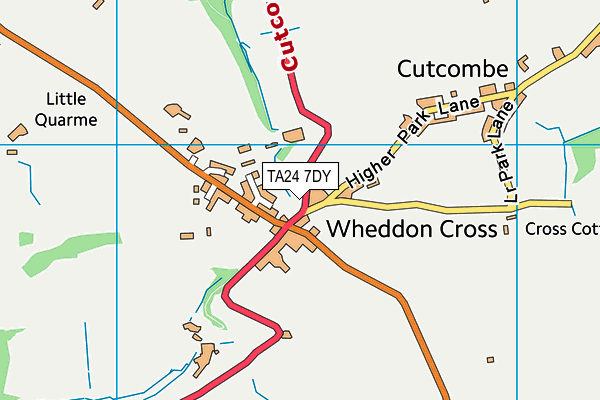 TA24 7DY map - OS VectorMap District (Ordnance Survey)