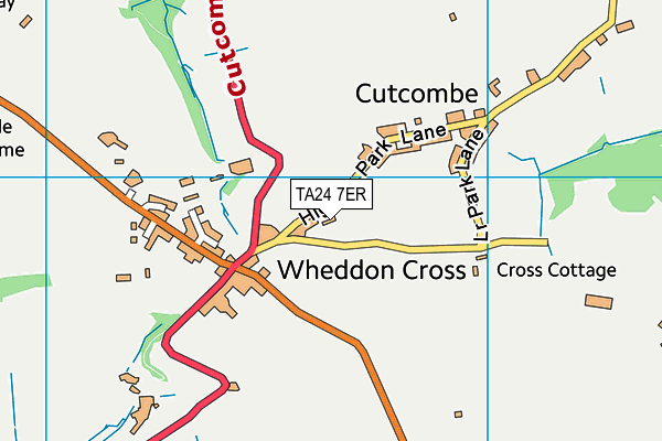 TA24 7ER map - OS VectorMap District (Ordnance Survey)