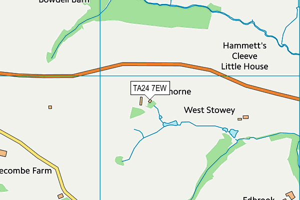 TA24 7EW map - OS VectorMap District (Ordnance Survey)