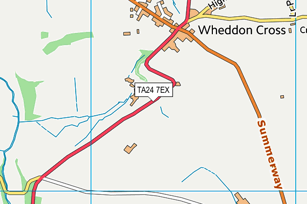 TA24 7EX map - OS VectorMap District (Ordnance Survey)