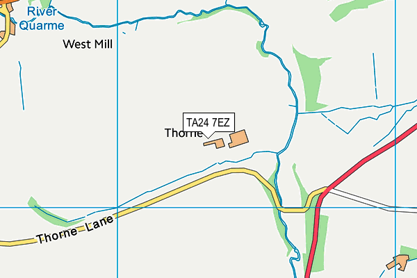 TA24 7EZ map - OS VectorMap District (Ordnance Survey)