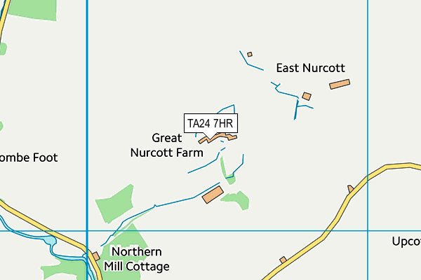 TA24 7HR map - OS VectorMap District (Ordnance Survey)