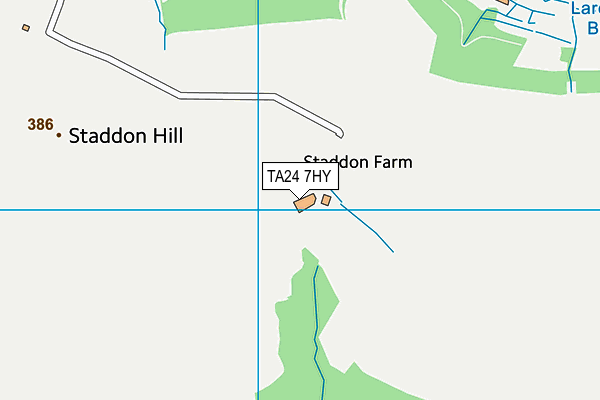 TA24 7HY map - OS VectorMap District (Ordnance Survey)