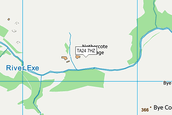 TA24 7HZ map - OS VectorMap District (Ordnance Survey)