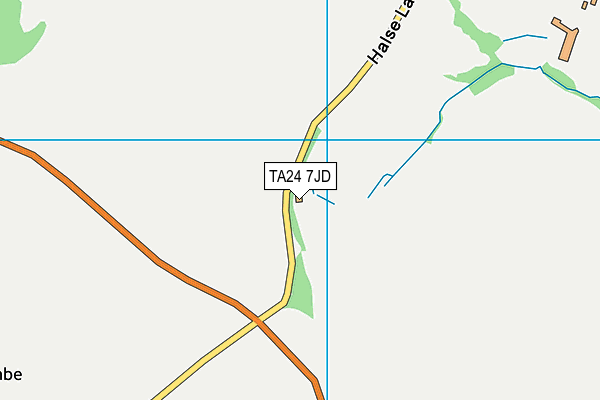 TA24 7JD map - OS VectorMap District (Ordnance Survey)