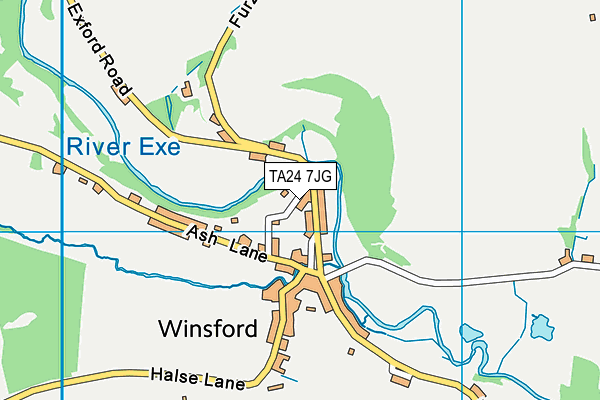 TA24 7JG map - OS VectorMap District (Ordnance Survey)