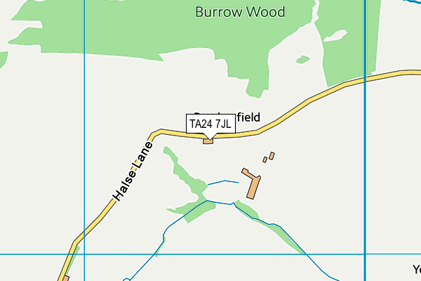 TA24 7JL map - OS VectorMap District (Ordnance Survey)