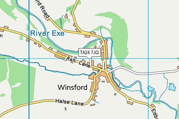 TA24 7JQ map - OS VectorMap District (Ordnance Survey)
