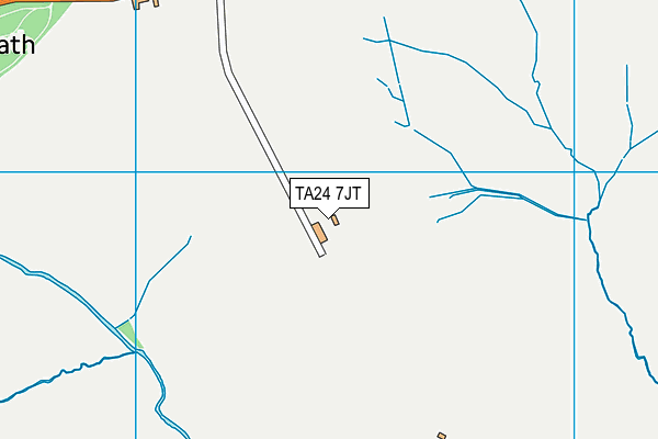 TA24 7JT map - OS VectorMap District (Ordnance Survey)