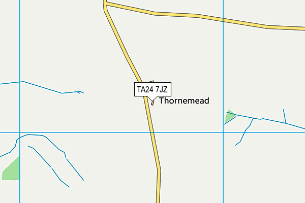 TA24 7JZ map - OS VectorMap District (Ordnance Survey)
