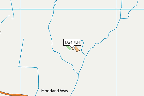 TA24 7LH map - OS VectorMap District (Ordnance Survey)