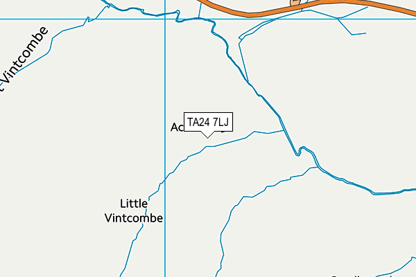 TA24 7LJ map - OS VectorMap District (Ordnance Survey)