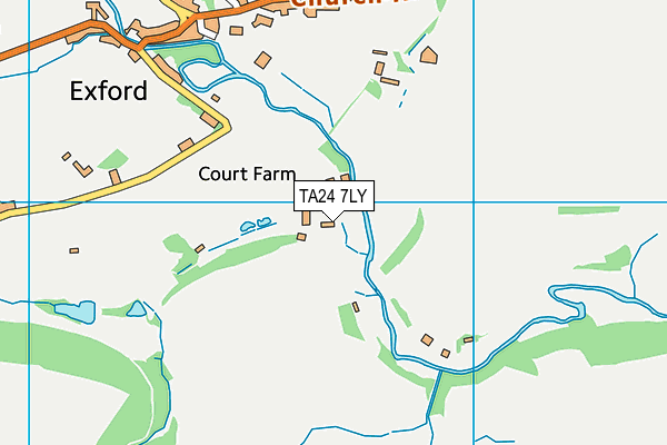 TA24 7LY map - OS VectorMap District (Ordnance Survey)
