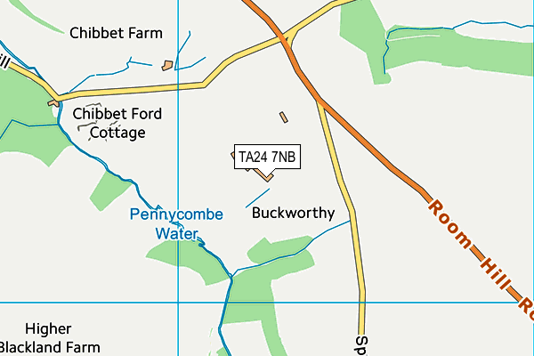 TA24 7NB map - OS VectorMap District (Ordnance Survey)