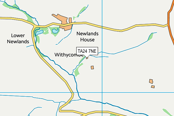 TA24 7NE map - OS VectorMap District (Ordnance Survey)