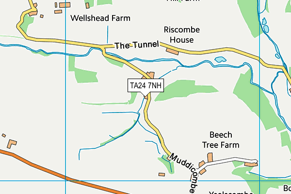 TA24 7NH map - OS VectorMap District (Ordnance Survey)