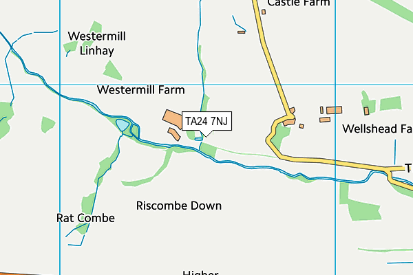 TA24 7NJ map - OS VectorMap District (Ordnance Survey)