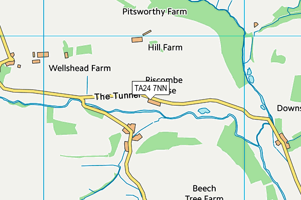 TA24 7NN map - OS VectorMap District (Ordnance Survey)