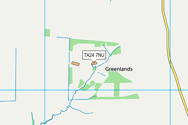 TA24 7NU map - OS VectorMap District (Ordnance Survey)
