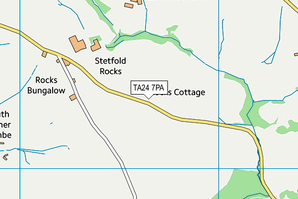 TA24 7PA map - OS VectorMap District (Ordnance Survey)