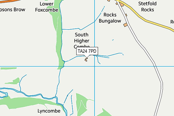 TA24 7PD map - OS VectorMap District (Ordnance Survey)