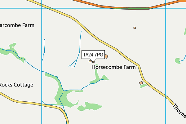 TA24 7PG map - OS VectorMap District (Ordnance Survey)