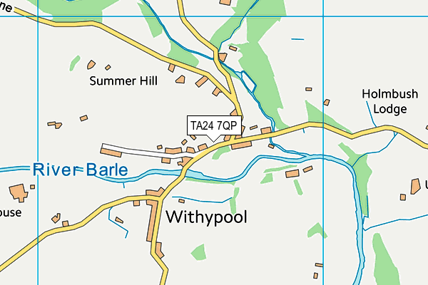 TA24 7QP map - OS VectorMap District (Ordnance Survey)