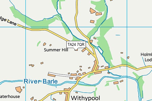 TA24 7QR map - OS VectorMap District (Ordnance Survey)