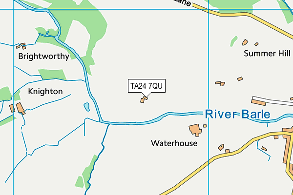 TA24 7QU map - OS VectorMap District (Ordnance Survey)