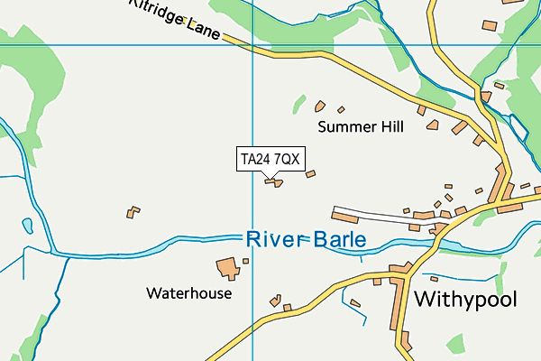 TA24 7QX map - OS VectorMap District (Ordnance Survey)