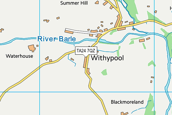 TA24 7QZ map - OS VectorMap District (Ordnance Survey)