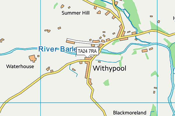 TA24 7RA map - OS VectorMap District (Ordnance Survey)