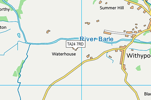 TA24 7RD map - OS VectorMap District (Ordnance Survey)