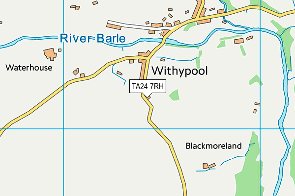 TA24 7RH map - OS VectorMap District (Ordnance Survey)