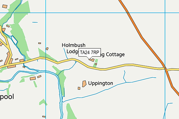 TA24 7RP map - OS VectorMap District (Ordnance Survey)