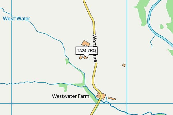 TA24 7RQ map - OS VectorMap District (Ordnance Survey)