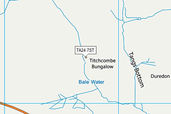 TA24 7ST map - OS VectorMap District (Ordnance Survey)