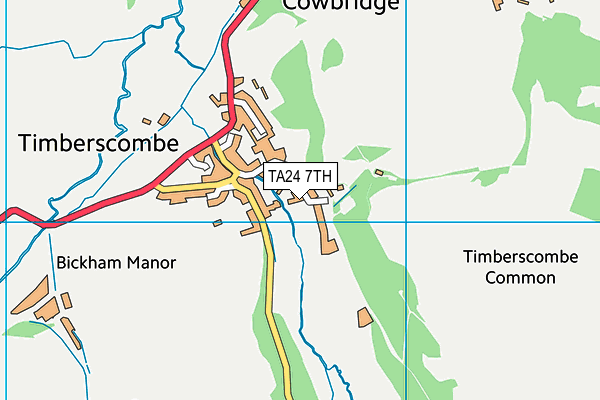 TA24 7TH map - OS VectorMap District (Ordnance Survey)