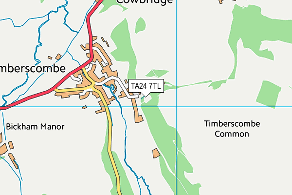 TA24 7TL map - OS VectorMap District (Ordnance Survey)