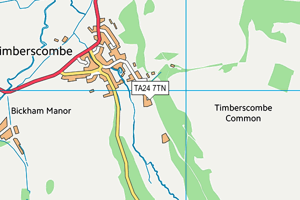TA24 7TN map - OS VectorMap District (Ordnance Survey)