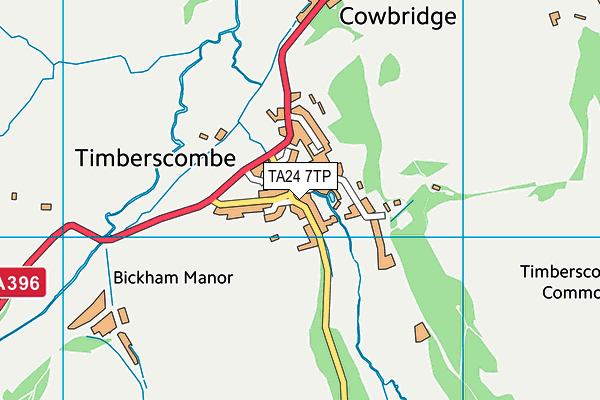 TA24 7TP map - OS VectorMap District (Ordnance Survey)